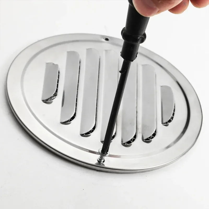 Stainless Steel Exterior Wall Air Vent Grille Round Ducting Ventilation Grilles 75/80/100/120/150/160/180/200mm Air Vent