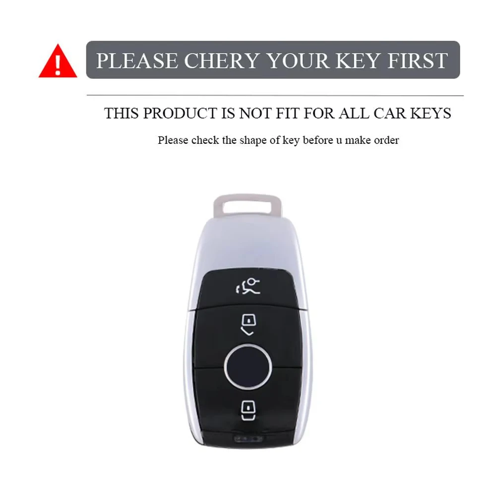 Zinc Alloy Leather Car Key Case Cover Shell Mercedes Benz AMG A C E S G Class GLC CLE CLA GLB GLS W177 W205 W213 W222 X167 key case cover key case car key shell
