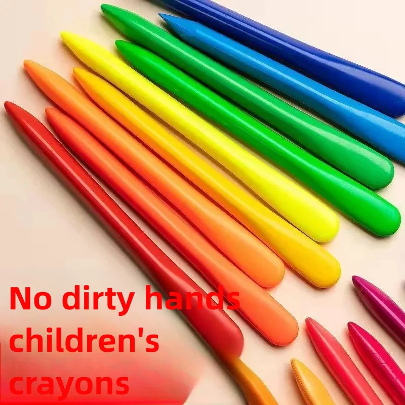 36 Colors Wax Crayon Do not Dirty Hands Washable Crayons Drawing Painting Crayon Sticks Colored Wax Crayons Art Supply