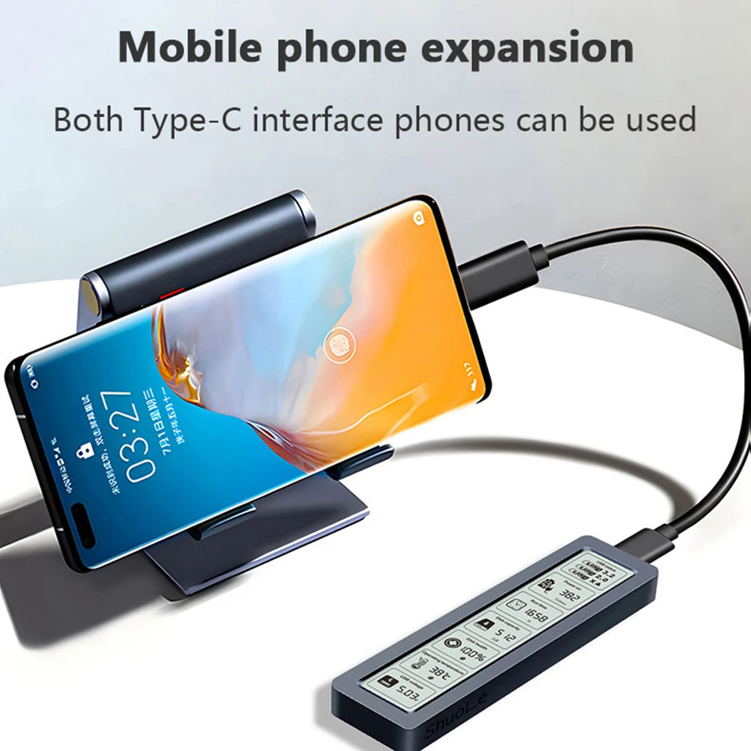 지능형 디지털 하드 드라이브 박스, 디스플레이 화면이 있는 외부 쉘, 솔리드 스테이트, NGFF, NVMe, 10Gbps 프로토콜, 대형 화면