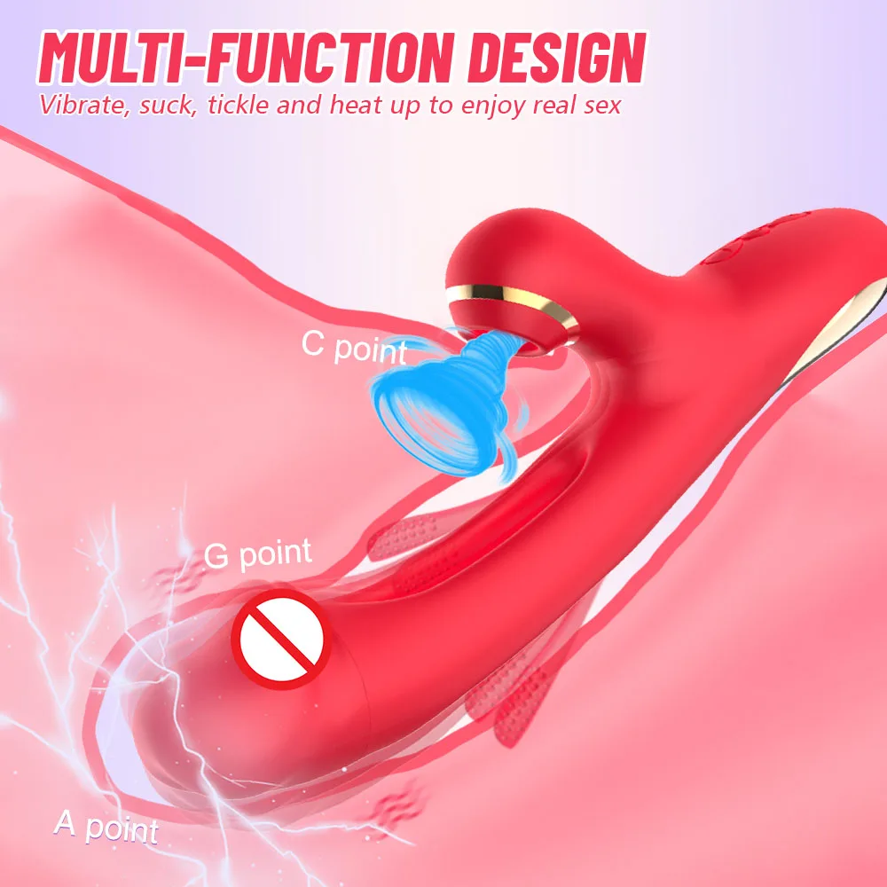 Tapping Patting Sucking Vibrator for Women Clit Sucker G-spot Clitoris Stimulator 21 Modes 3 in 1 Sex Toy Female Adults Goods