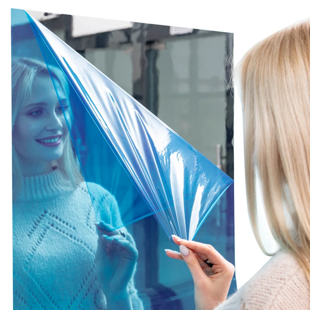 Vinilo Espejo Autoadhesivo Para Pared - PET 0.1mm, 50x150 Cm, Efecto Espejo, Fácil Aplicación