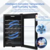 Wine Cooler Refrigerator-24-Bottle Capacity,Compressor Freestanding Beverage Fridge,Digital LED Touch Control 2