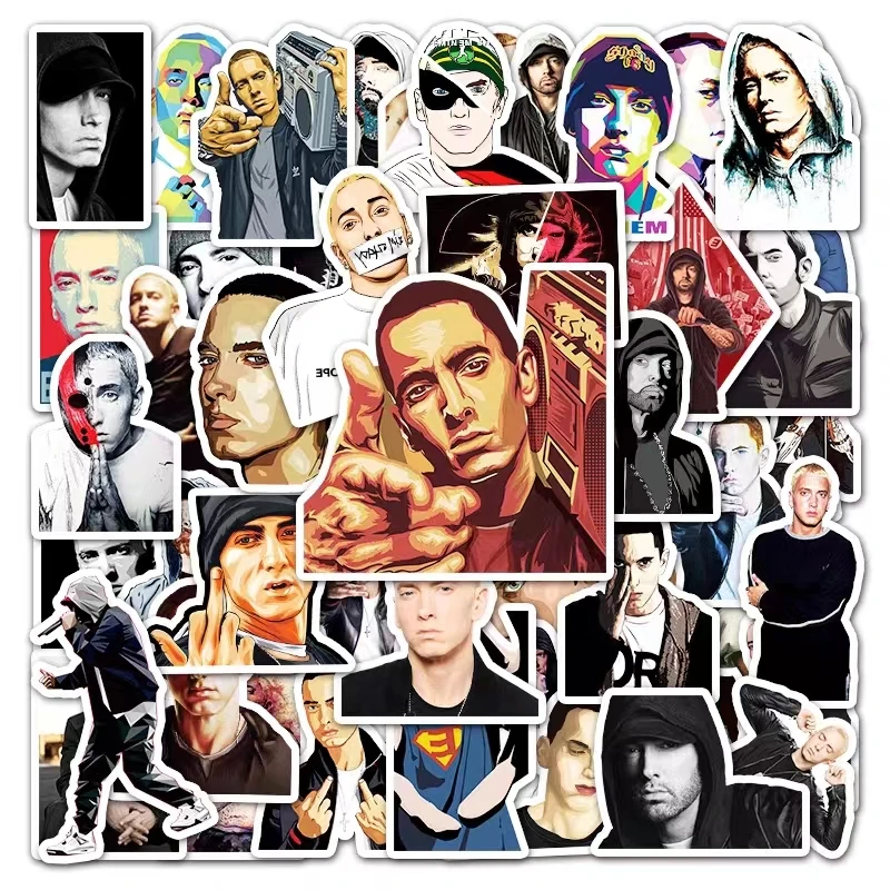 10-30-50PCS-Cool-Eminem-Rapper-Hip-Hop-Graffiti-Stickers-Skateboard ...