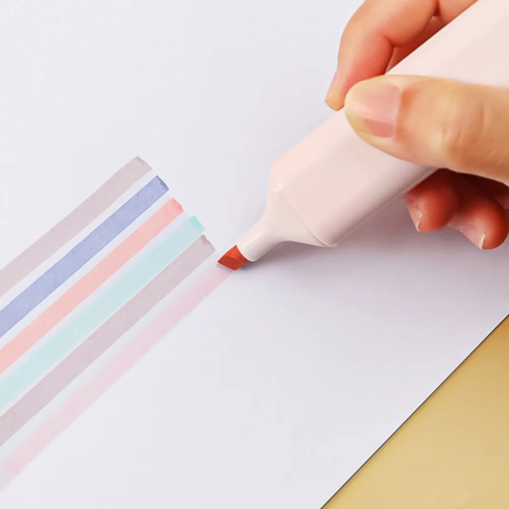 Highlighter Marker 6pcs/box Mr. Paper INS Style Light Highlighter Pen Student Drawing Learn Marker Color Pen School Supplies