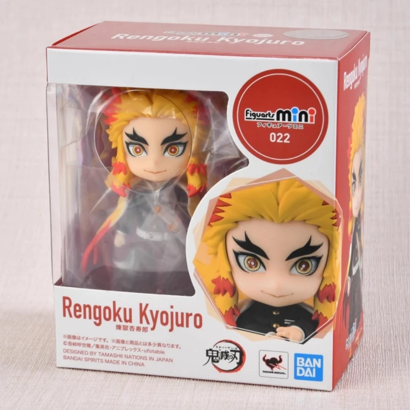 

Bandai Original Rengoku Kyoujurou Action Figuarts mini Demon Slayer Anime Figure Toys For Kids Gift Collectible Model Ornaments