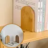 1pc Simple Wood Bookend Holder Desktop Organizer Office Book Stand Magazine Folder Storage Desk Shelf Stationery School Supplies 1