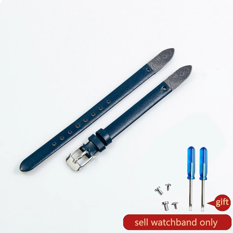 High-Quality Genuine Leather 8mm Women's Watch Strap Bracelet