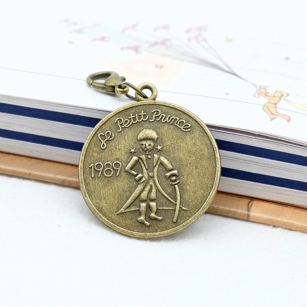 Vintage Metal Little Prince Pendant Bronze Charm DIY Traveler Diary Notebook Accessories