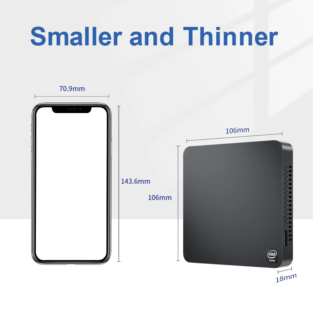 Beelink T4 Pro Mini PC - Intel Apollo Lake N3350, 4GB RAM, 64GB ROM, USB 3.0, 2 HDMI, AC WiFi Description Image.This Product Can Be Found With The Tag Names Barebone Mini PC, Computer Office, Mini pc