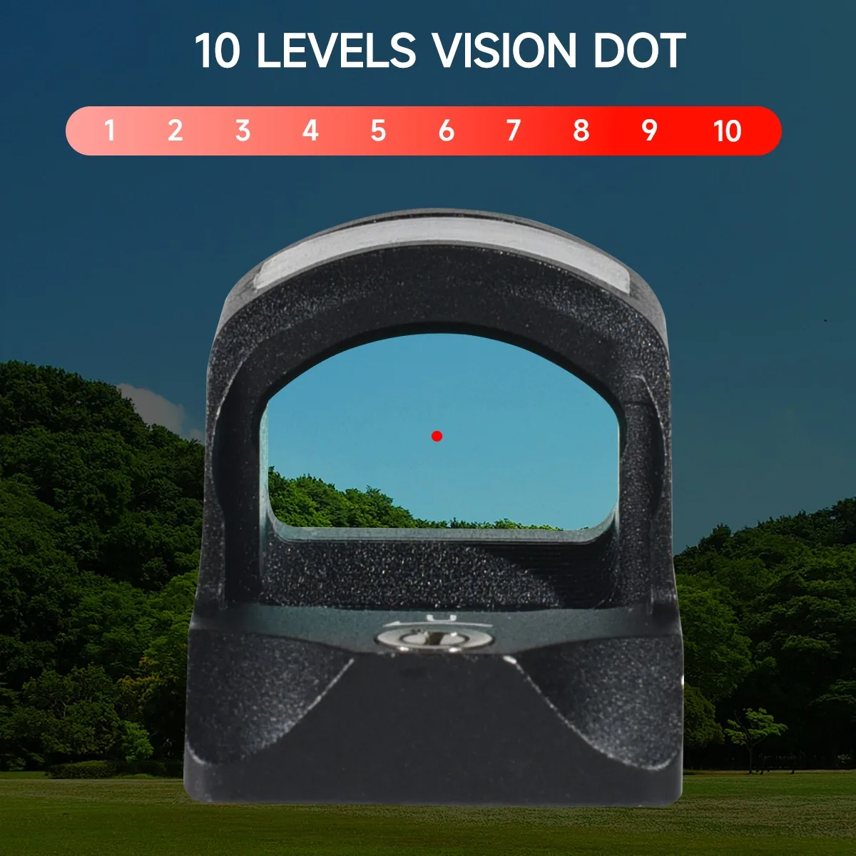 HS 507C Solar Power Red Dot Sight Holographic Collimator Failsafe Parallax-Free Aluminum Pistol Glock Gun Sight with 20mm Base
