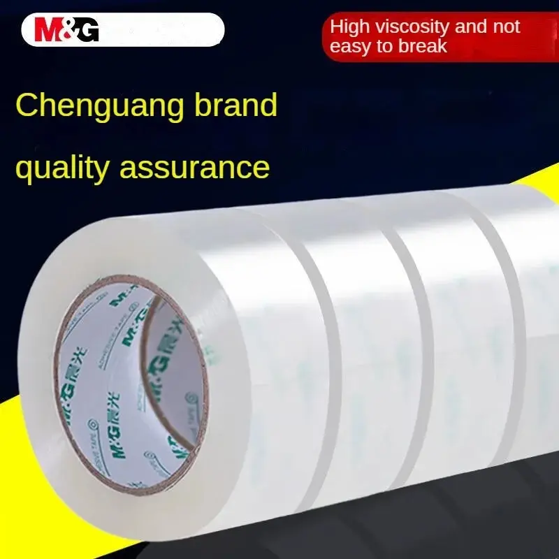 M&G 5pcs Tape High Quality High Transparent Sealing Packing Tape Express Logistics Packing Sealing Tape [5 Rolls] 45mm*100m/150m