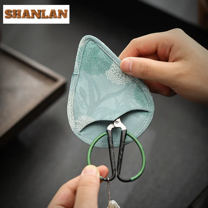 Vintage Plum Cut Stainless Steel Home Pendant Cut Window Yarn Hand Tailor Cross Stitch Tea Bag Office Scissors Tea Ceremony