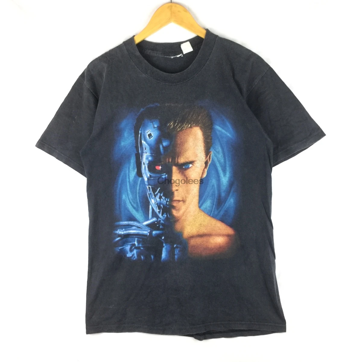 Винтажный 90-х Терминатор 2 Футболка день суждений фильм |