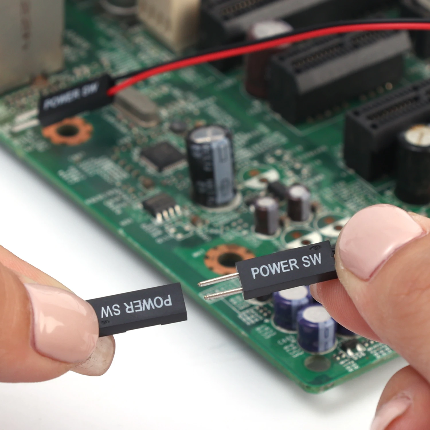 Desktop Computer On/Off Reset Switch Power Cord - 2-Pin Extension Cable