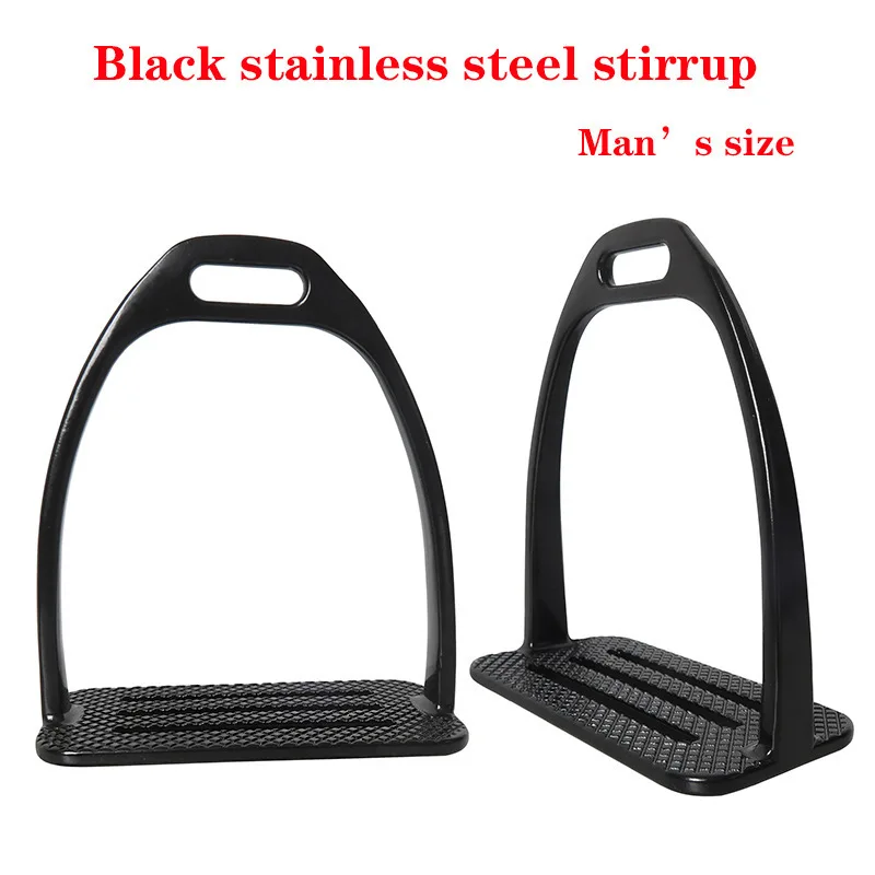 New Horse Riding Stirrups Stainless Steel English Riding Protection Saddle Equestrian Equipment Stirrups for Men