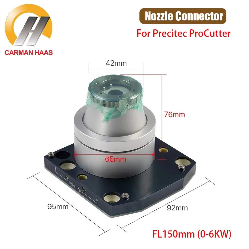 

Соединитель сопла Carman Haas TRA для Precitec ProCutter FL150 мм fl200 мм, сопла в сборе, плоская Лазерная режущая головка