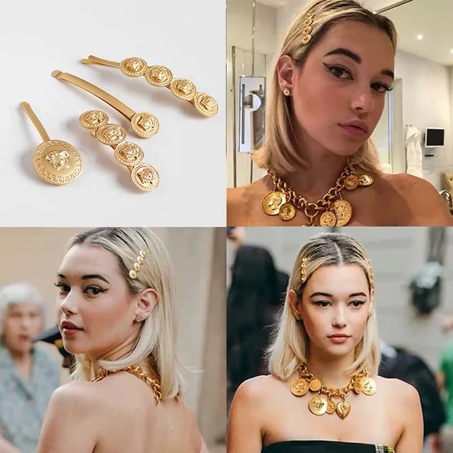Fashion Elegant High-end Hoops Precise Chest Pin Fine Quality Rhinestone Embellishment Upscale Version Spring Clip Hair Clip 3