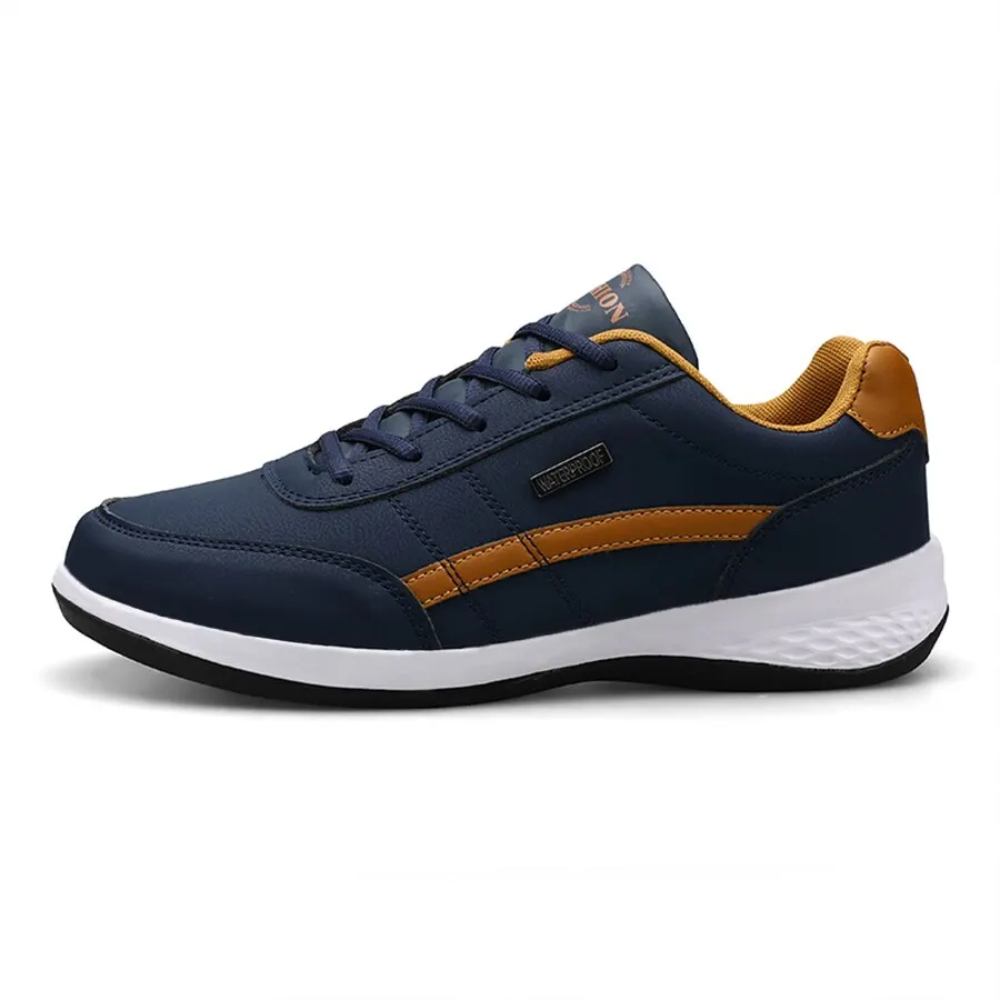 Mode Casual Chaussures Mens Tennis En Plein Air Sneakers Léger Confortable À Lacets PU Formateurs pour Hommes