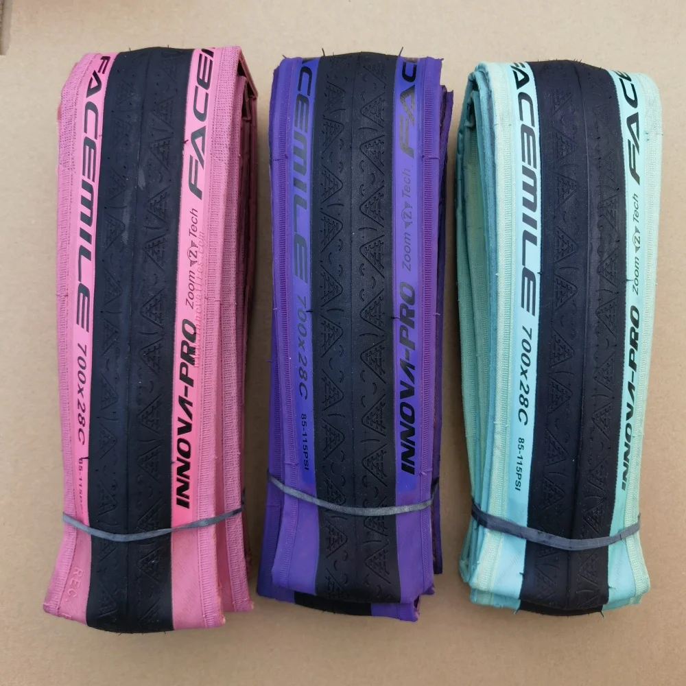 INNOVA Road 700 x 25/28C Clincher Tire Pink Blue Purple bike