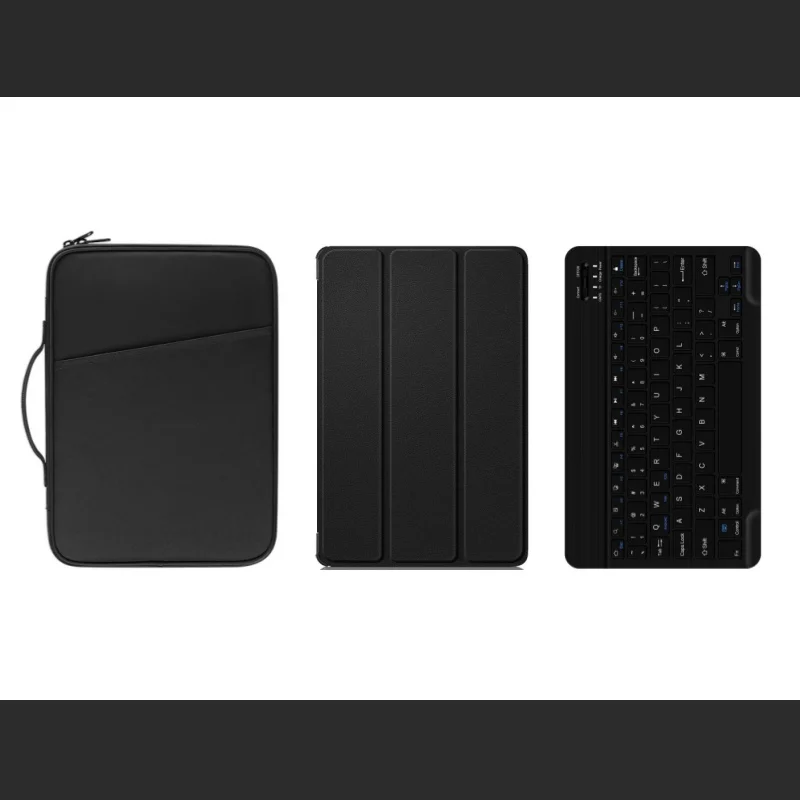 Enhanced Tablet Accessory Kit: Smart Cover, Bluetooth Keyboard & Portable Sleeve Pouch