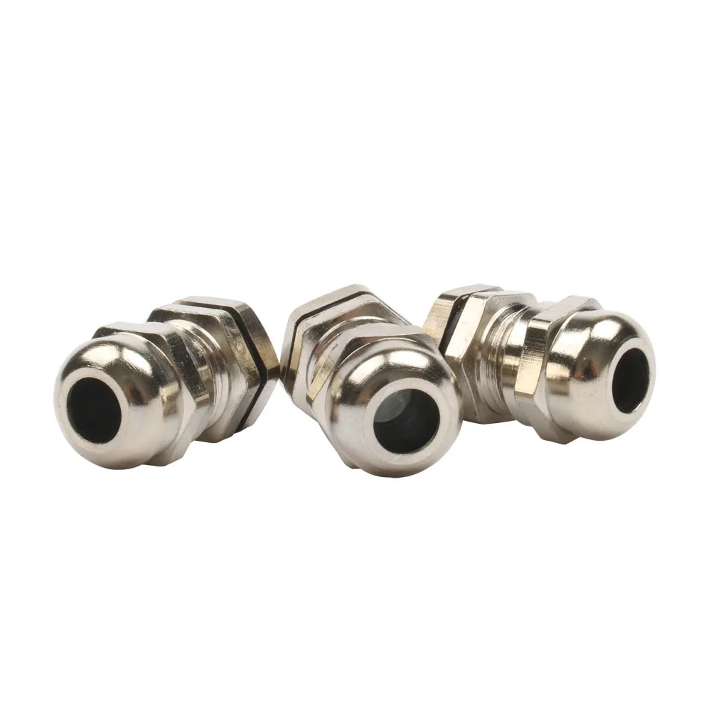 1Pc 2Pcs 3Pcs Metal cable glands PG7 3.0-6.5mm Waterproof Connector Cable Gland