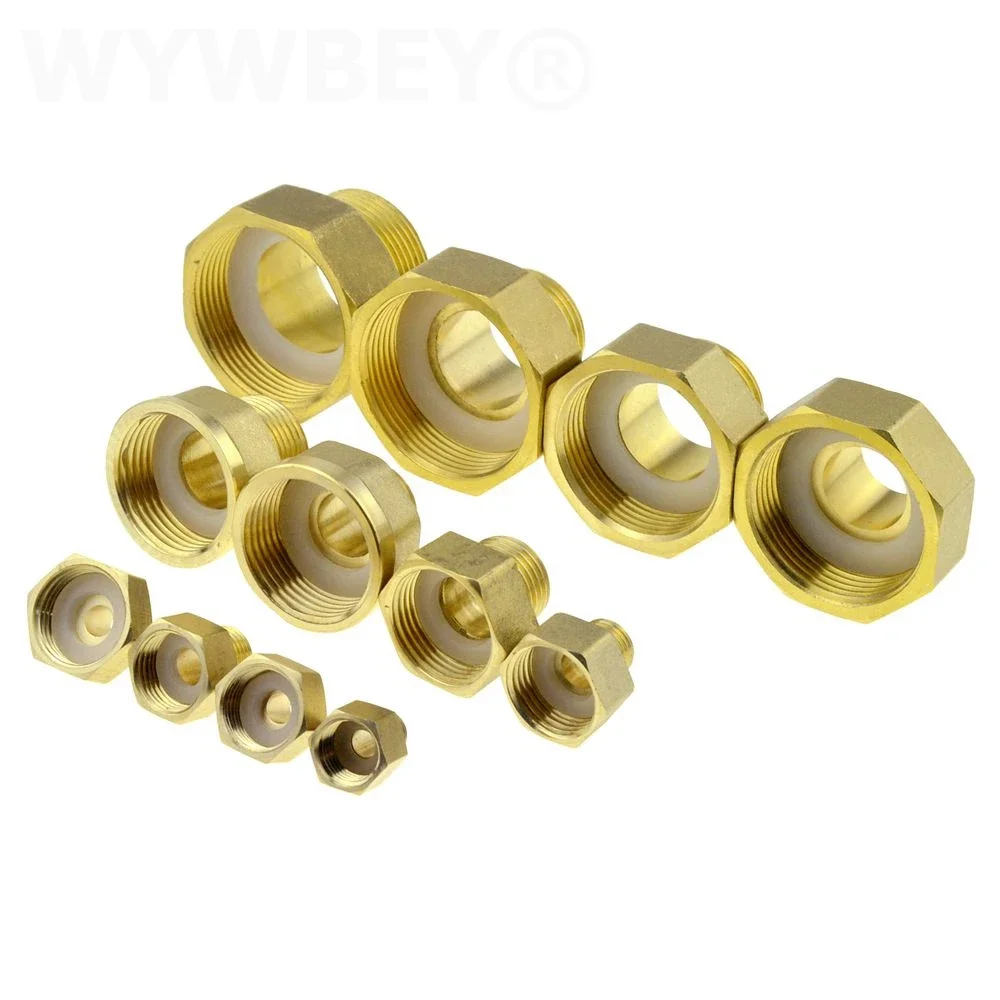 Brass 1/8 1/4 3/8 1/2 3/4 Female to Male Threaded Hex Bushing Reducer Copper Pipe Fitting Water Gas Adapter Coupler Connector pipe fitting
