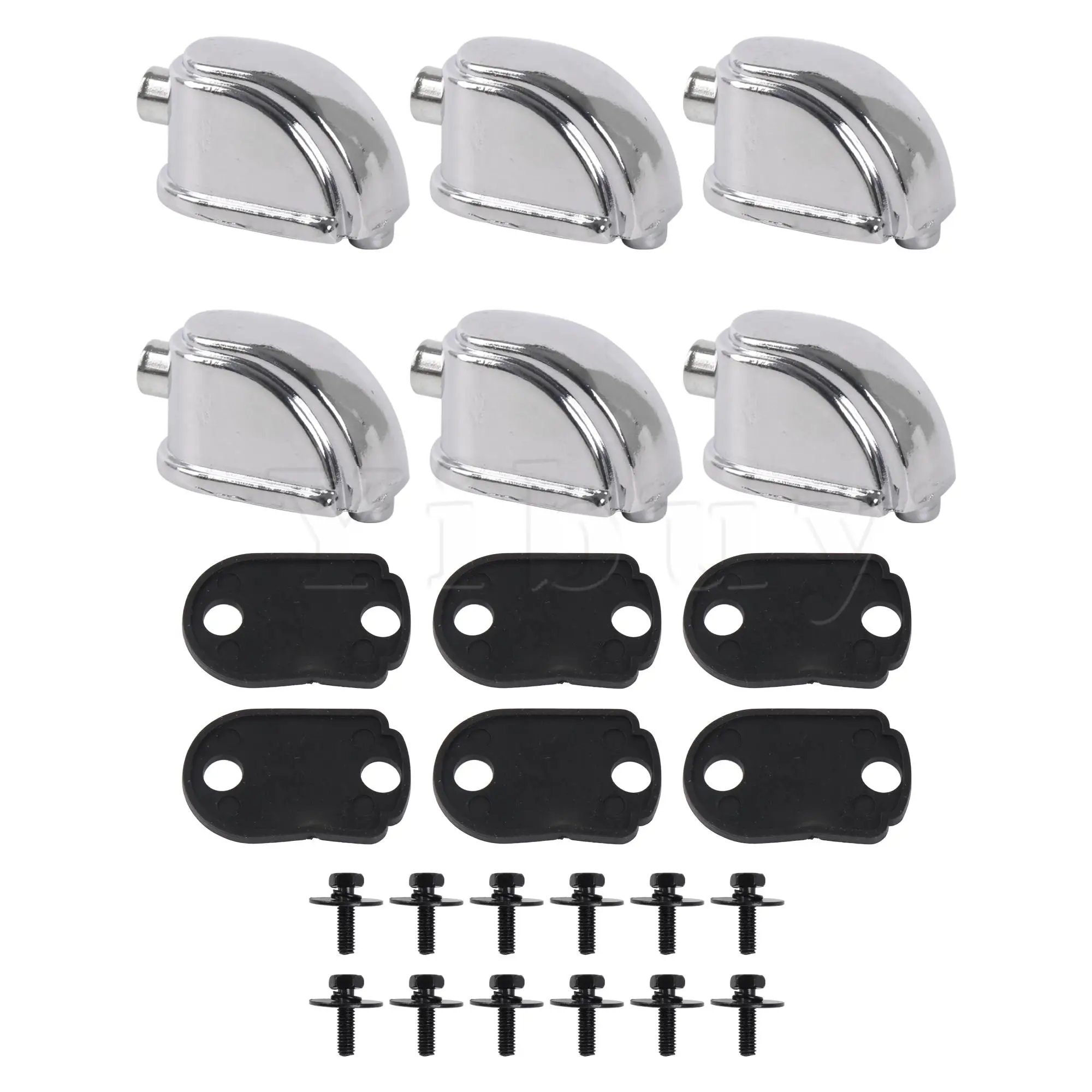 

Yibuy 6x Triangle Snare Drum Lugs 26mm Hole Spacing for Percussion Accessories