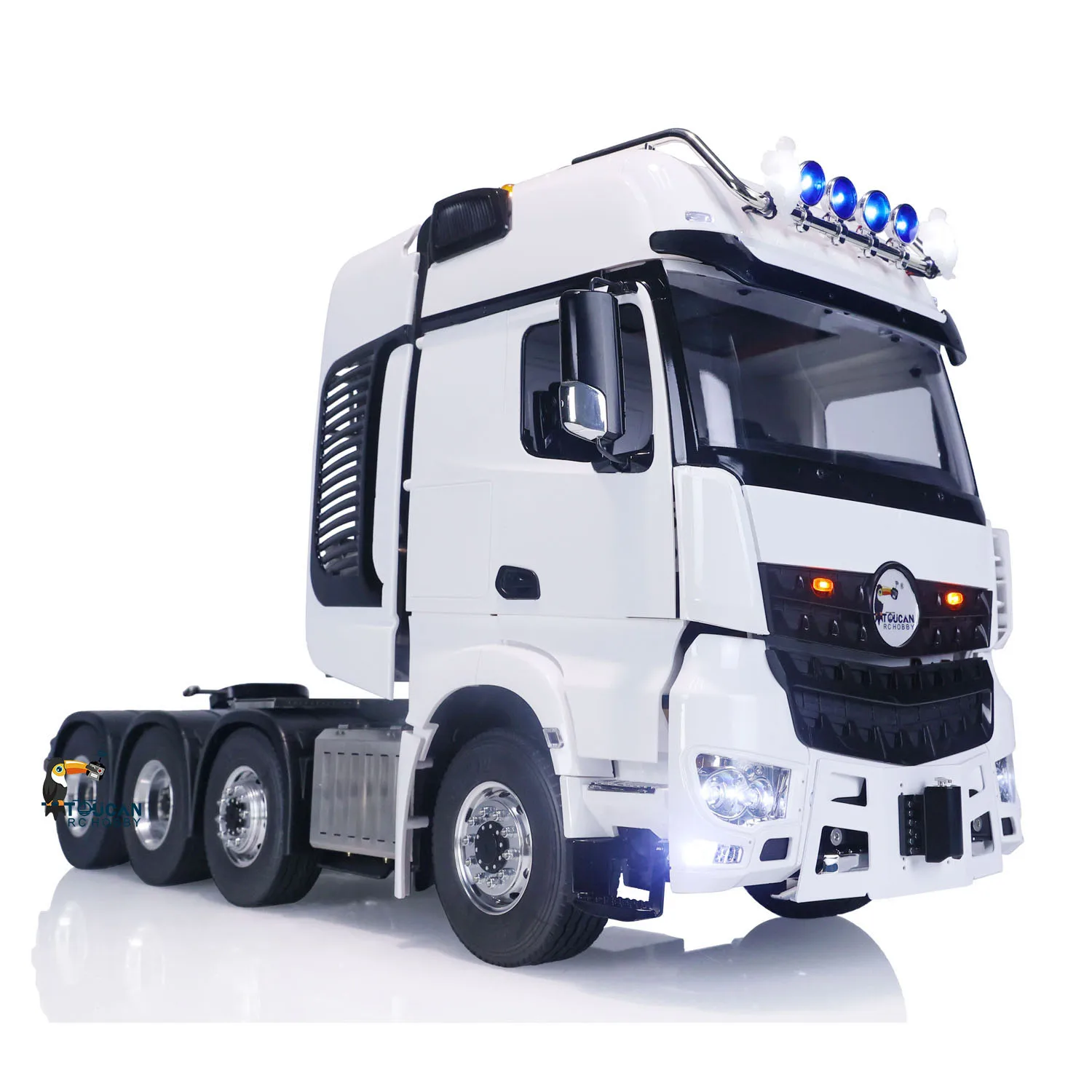 LESU 8X8 RC Tractor Truck Model W/ Metal Chassis 1/14 4 Axles 3363 RTR Radio Control Car Assembled Light Sound System THZH1537 6