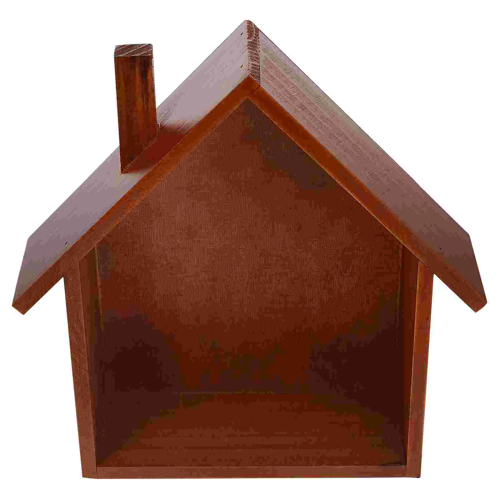 

Wooden Wall Shelf Wall Mounted Floating Shelves House Shape Wall Storage Rack Wall Organizer