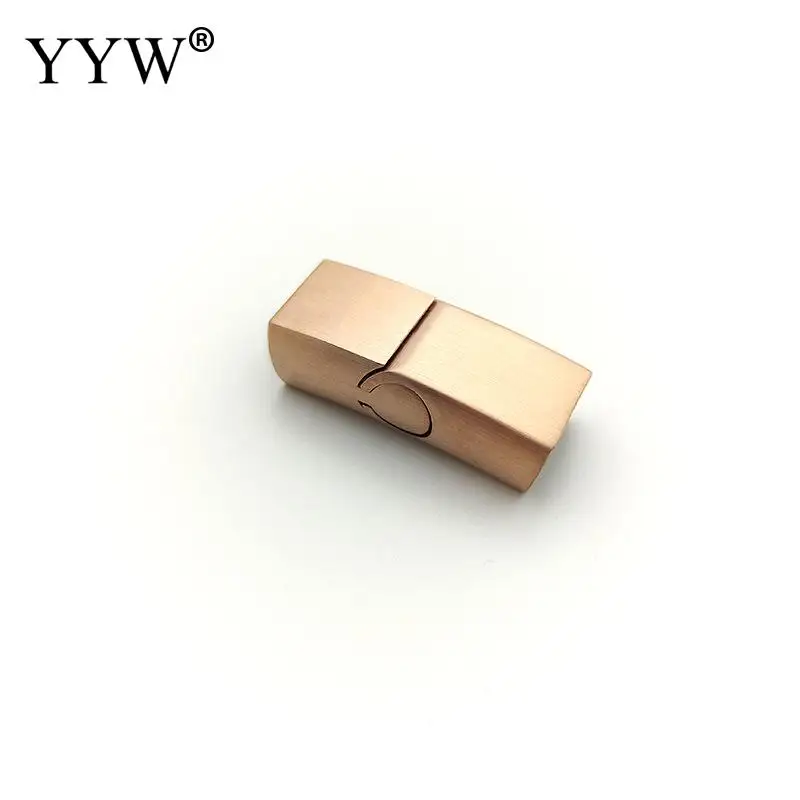 10pcs Stainless Steel Magnetic Clasps 12*6mm 10*5mm 8*5mm Charms Connector Buckle For DIY Leather Jewelry Making Accessories