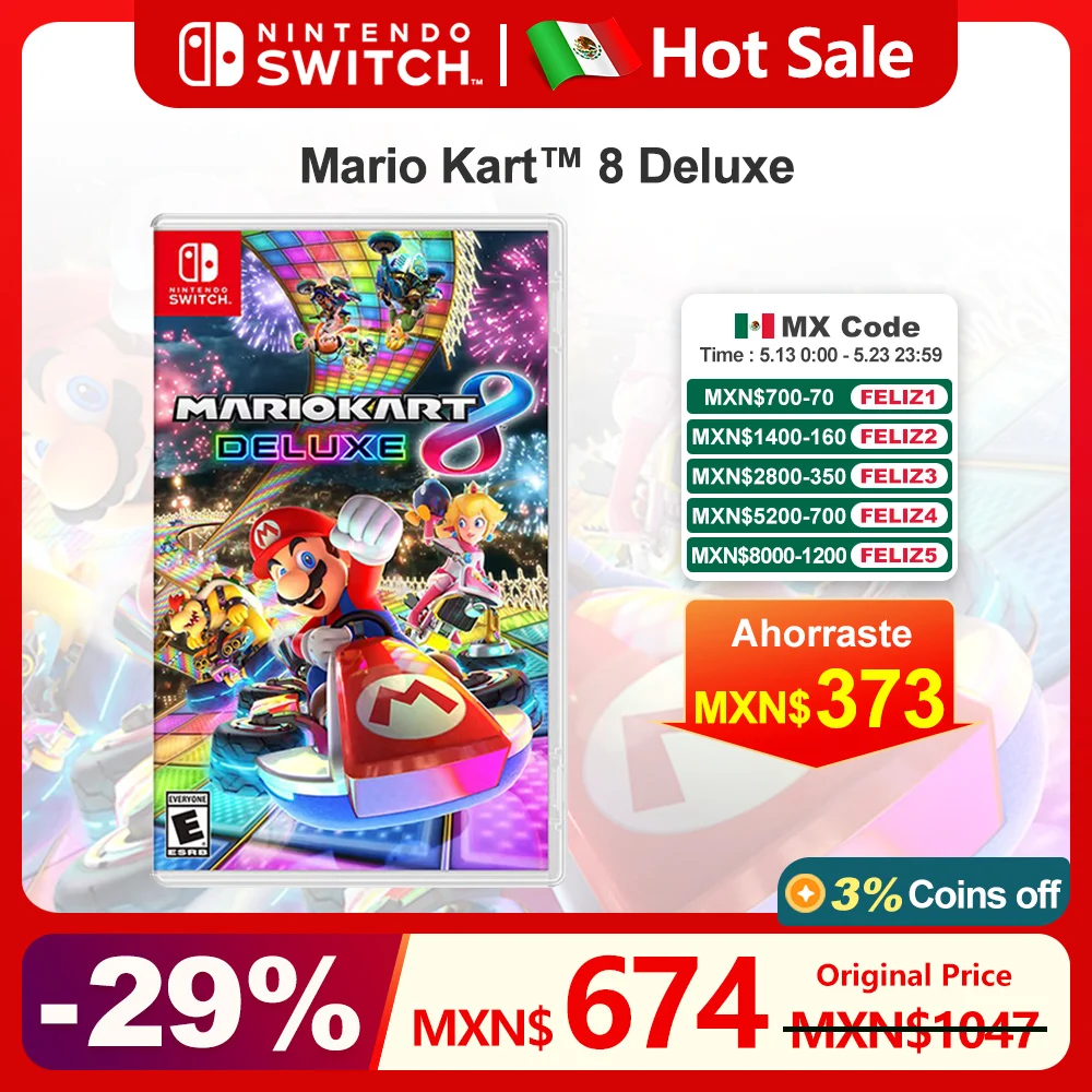

Mario Kart 8 Deluxe Nintendo Switch Game Deals 100% Official Original Physical Game Card Racing Genre for Switch OLED Lite