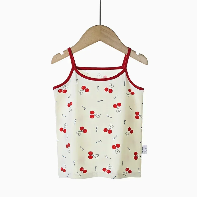 thumbnail image 1 of Chaleco sin mangas para niñas, camisola con estampado de dibujos animados para niños, Tops de estilo coreano, ropa para niños de 2 a 8 años 2024, 1 of 5