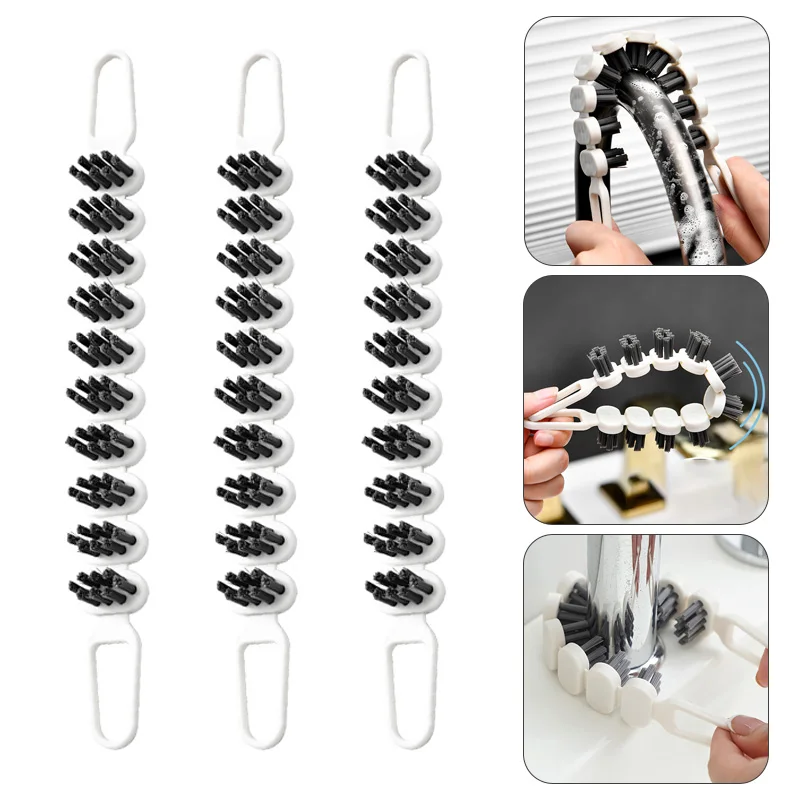 

Bendable Cleaning Brush Faucet Shower Sink Clean Tool Kitchen Oil Stain Remove Brush Bathroom Gap Clean Scrubber Brush