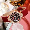 5Pcs Set Fashion Heart Bracelet Set Ladies Elegant Dress Clock Luxury Casual Simple Watches for Women Montre Femme 5