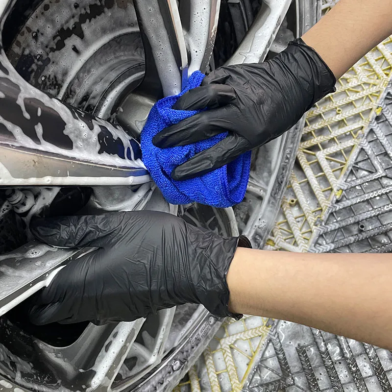 Disposable Black Latex Free Gloves 5