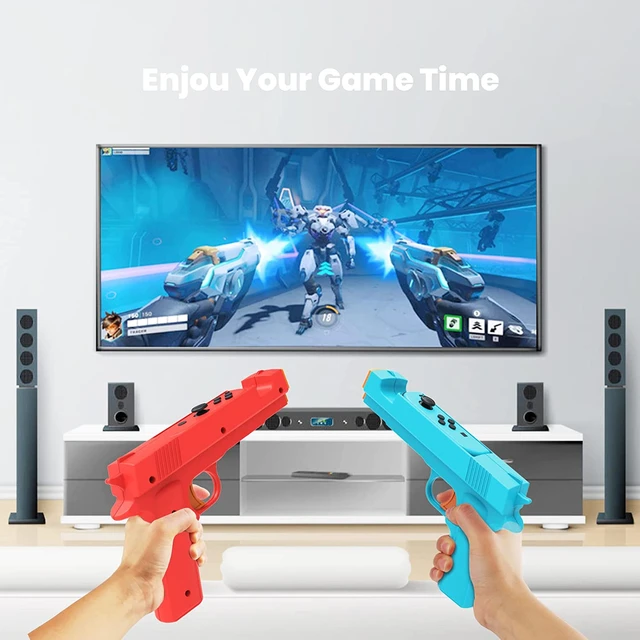 Jogo De Tiro Arma Para Nintendo Switch/interruptor Oled Controlador Lidar  Com Gamepad Suporte Apertos Caso Acessórios Jogos - Controles De Videogame  - AliExpress