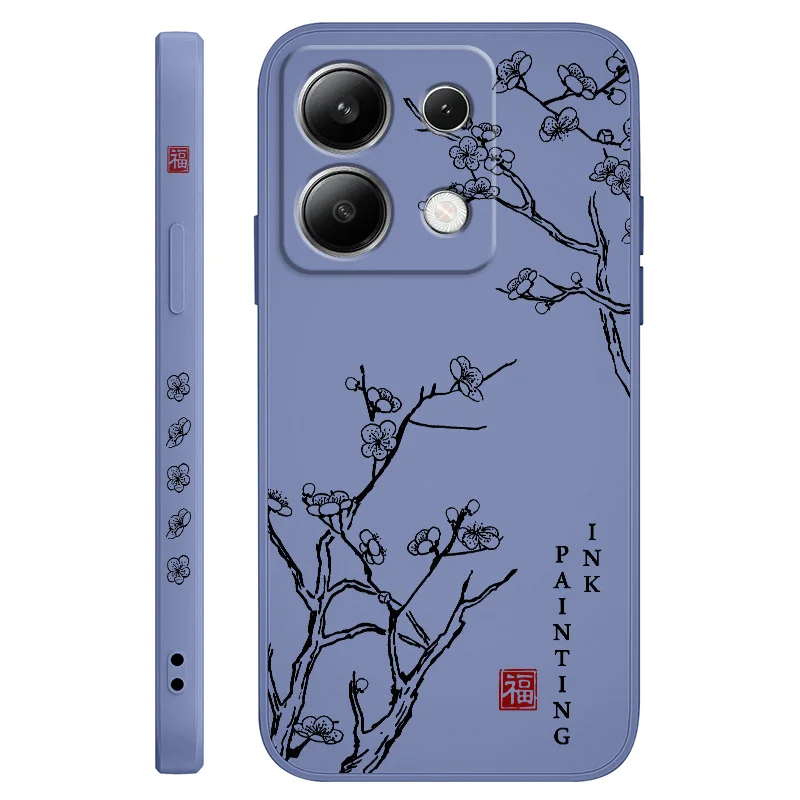 Fragrant Flowers Liquid Silicone Phone Case Cover