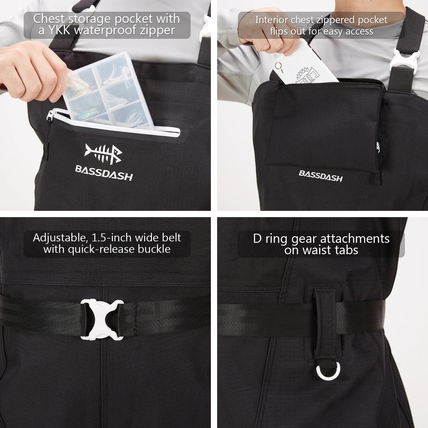 Bassdash Men’s Chest Waders 4