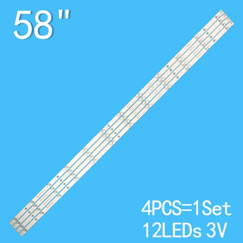 

NEW LED Strip For CRH-ZG583030120482PREV1.2 JL.D580C1330-002BS-M_V01 LB-C580U18-EF8-R-G01-XRD1 58D2P 58F8 58DP600 58A5U 58A5UP