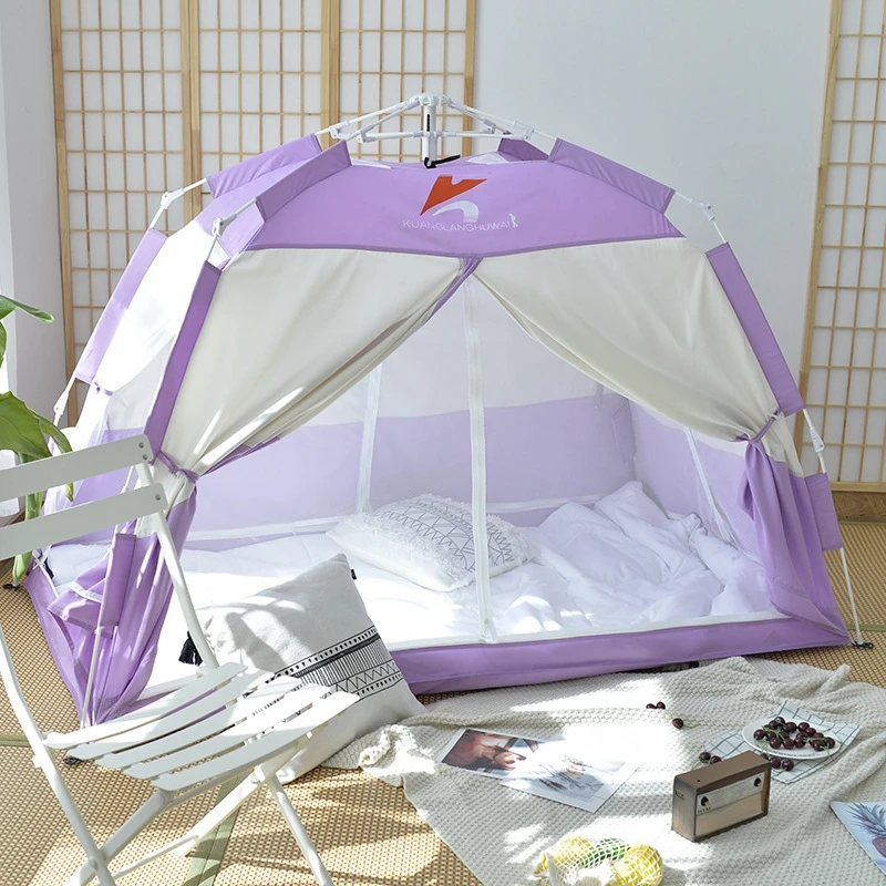 Fully Automatic T/C Fabric Children's Bed Tent In Winter Home Adults Sleep Indoors Keep Warm Thicken Heat Preservation Anti-Cold