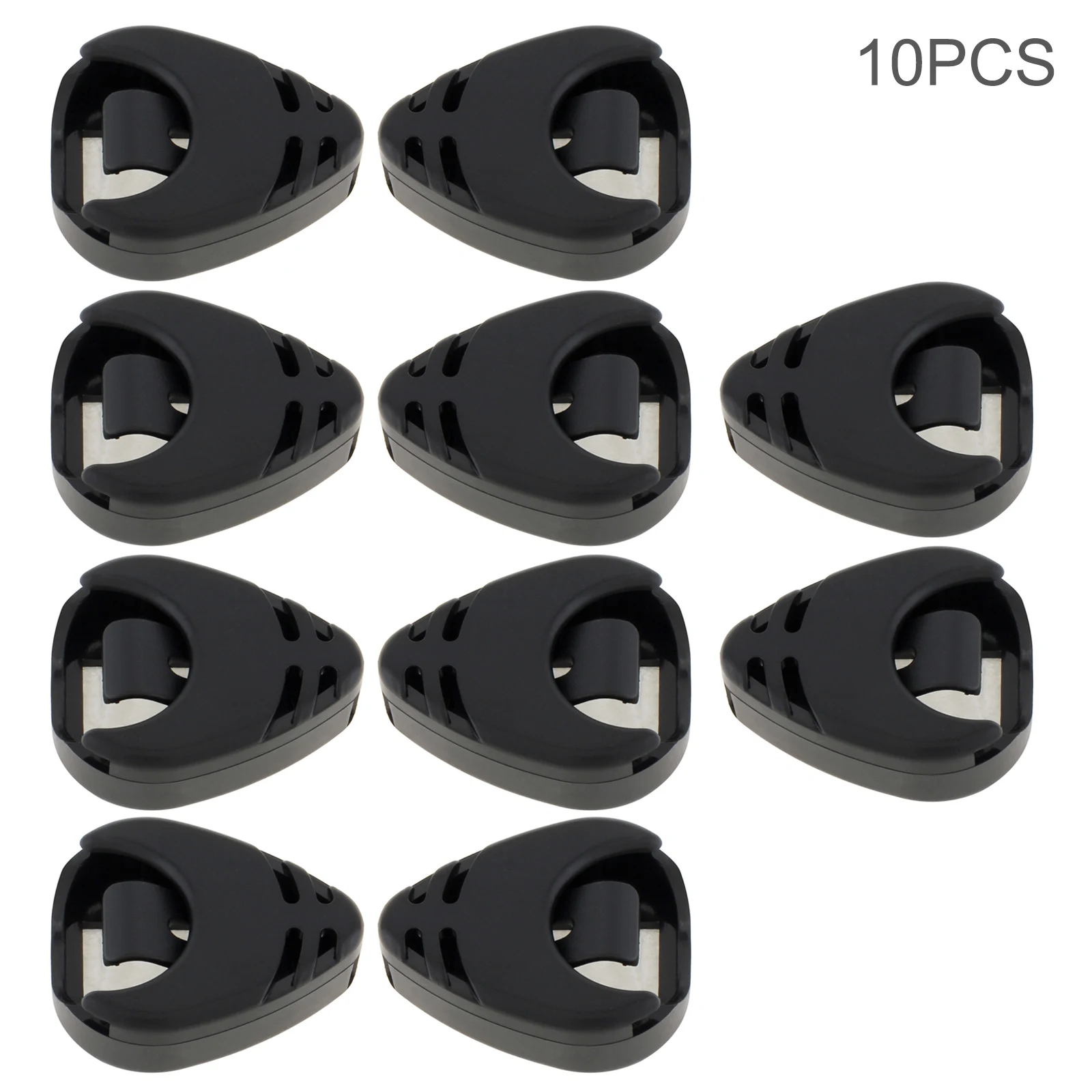 Sleek Black Adhesive Guitar Pick Holder