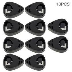 Sleek Black Adhesive Guitar Pick Holder (10pcs only holder)