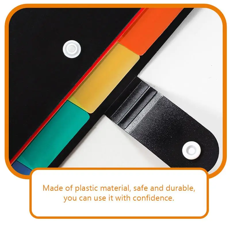 Self-Adhesive Index Tabs Multi Pocket Folder A4 Document Organizer Paper File Sorting Portable Storage Accordian Office