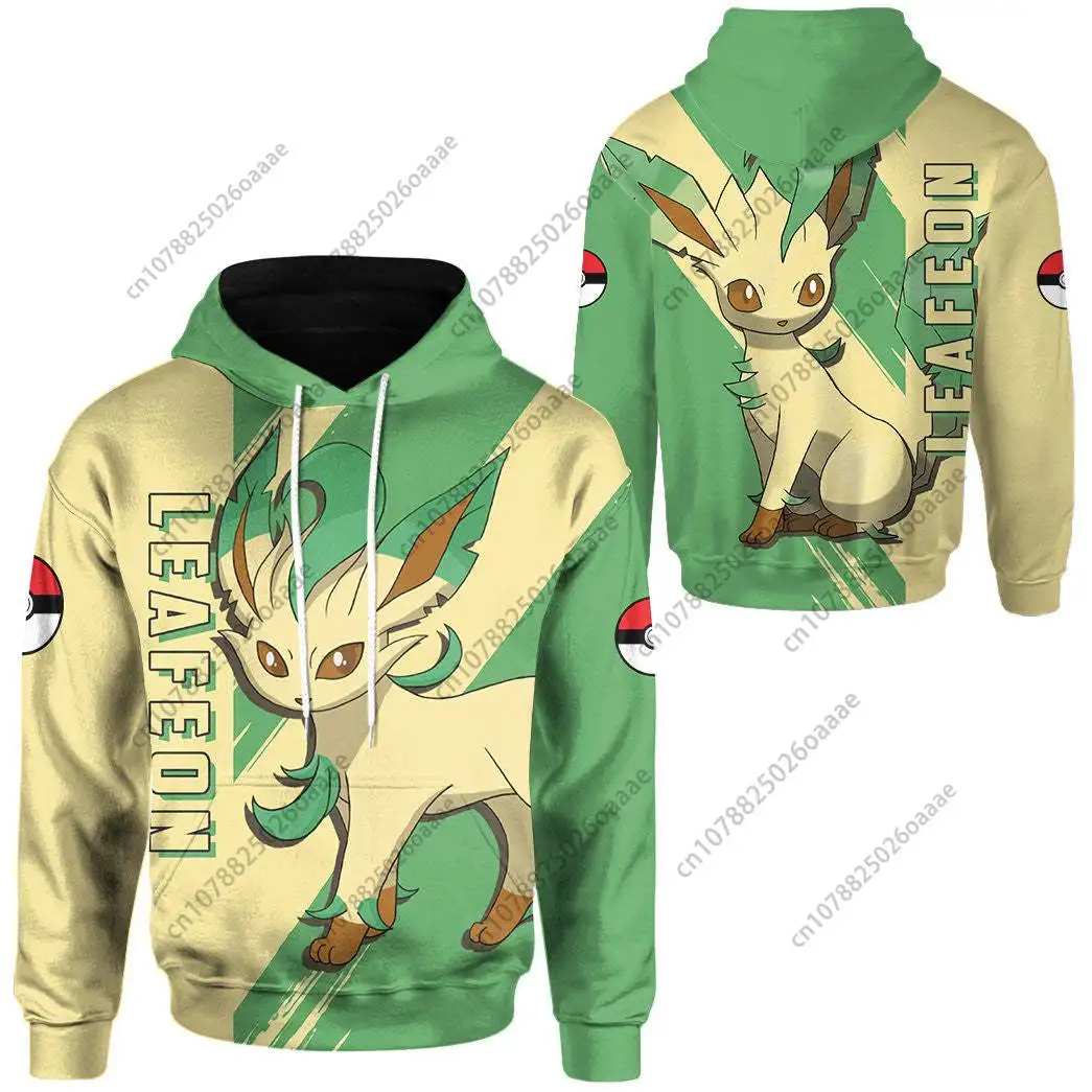 

Pokemon Mewtwo Leafeon 3d Print Hoodie Men Women Casual Sweatshirt PKM Zipper Hoodie Fashion Streetwear Kids Pullover Hoodie