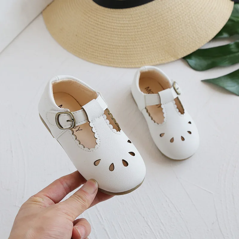 Kids Leather Shoes Spring Autumn New Solid Color Bowtie Tassel Boys Sneakers Baby Girl Shoes Soft Bottom SMG095