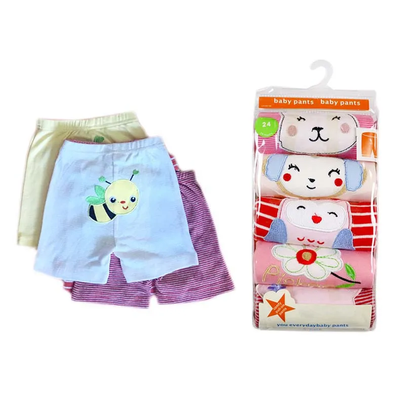 0-2years PP pants trousers Baby Infant cartoon for boys girls Clothing 5pcs/pack