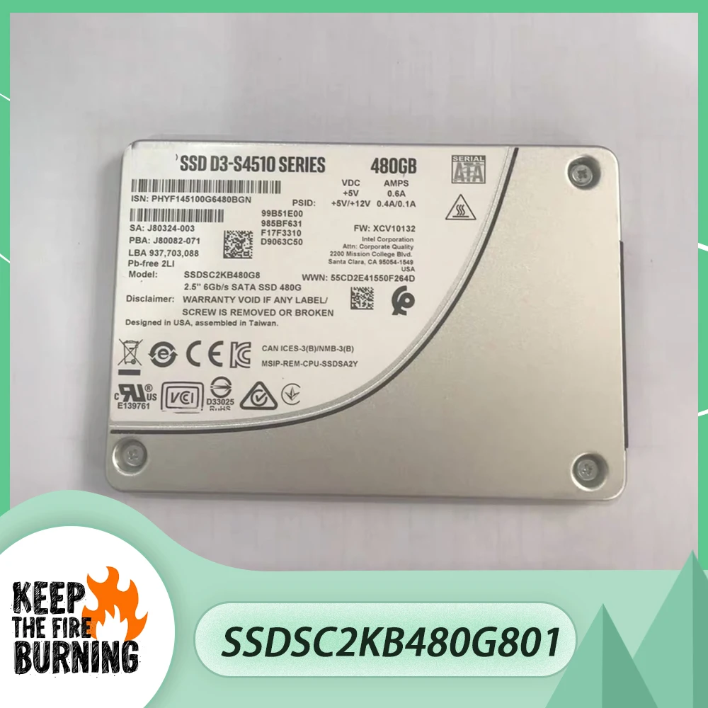 

Твердотельный накопитель для Intel SSD Φ 480G SATA 6Gb 2,5 ''SSDSC2KB480G801