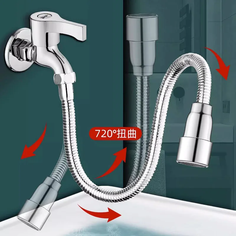 Universal Faucet Extenders Tube 360° Rotation AntiSplash Head Nozzle