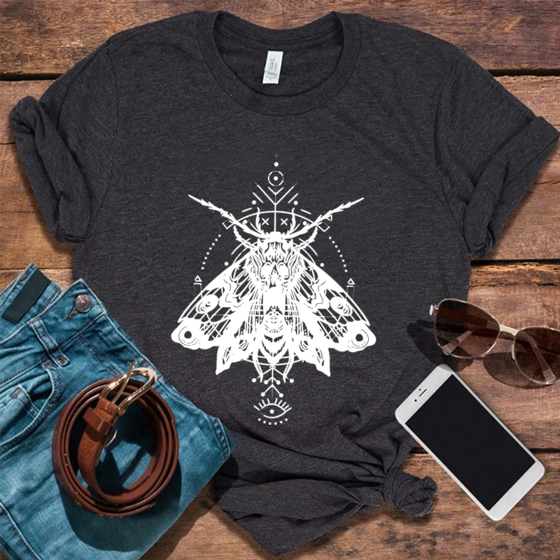 Moth Shirt Witchy Women Clothing Death Moth TShirt Goth Shirt Dark ...